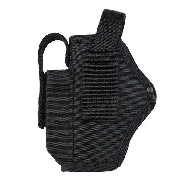 Кобура поясна S&M для Glock 17 з чохлом під магазин синтетична чорна 130 фото
