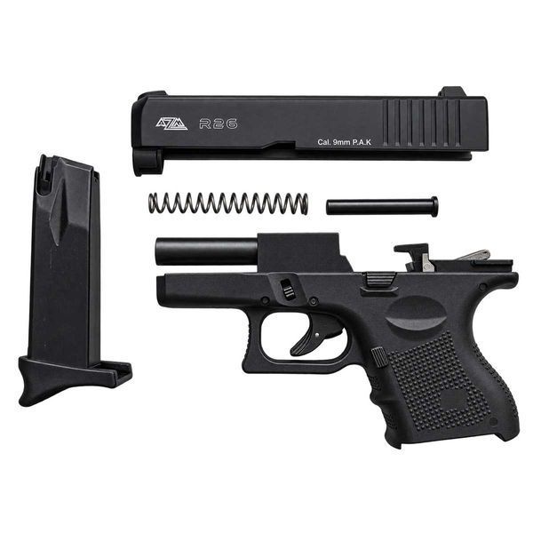 Стартовий пістолет Retay AZM R26 (Glock 26 під холостий патрон 9 мм) чорний 11950980 фото